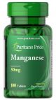 Puritan's Pride Manganese 50 mg 100 Tabletten 1090