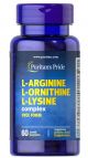 Puritan's Pride L-arginine L-ornithine L-lysine 60 tabletten 3940