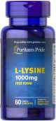 Puritan's Pride L-lysine 1000 mg 60 tabletten 6011