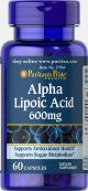 Puritan's Pride Alpha Lipoic Acid 600 mg 60 capsules 17965