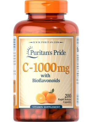 Puritan's Pride Vitamine C 1000 mg met bioflavonoïden 200 capsules 1413