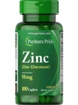 Puritan's Pride Zinc Gluconate 50 mg 100 tabletten 2060