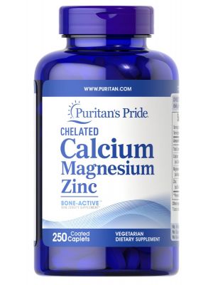 Puritan's Pride Chelated Calcium magnesium Zinc 250 tabletten 4293