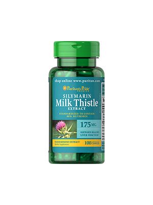 Puritan's Pride Silymarin Milk Thistle 175 mg 100 Capsules 3491