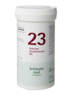 Schussler zout pfluger nr 23 Natrium bicarbonicum D6 400 tabletten Glutenvrij