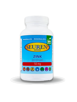Seuren Nutrients Zink (picolinaat) 50 mg 200 tabletten