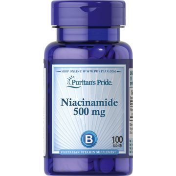 Puritan's Pride Niacinamide 500 mg 100 tabletten 730 Puritan's Pride Niacinamide 500 mg 100 tabletten 730