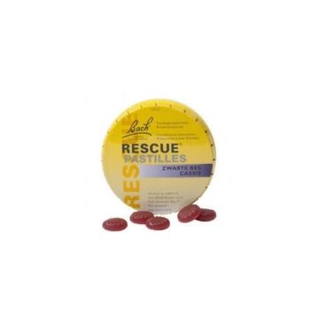 Bach Rescue Pastilles Cassis Blikje à 50 gram (ca. 38 pastilles). 
