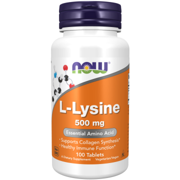 NOW L-Lysine 500 mg 100 tabletten