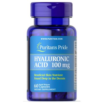 Puritan's Pride Hyaluronic Acid 100 mg 60 Capsules 17688