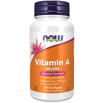 NOW Vitamine A 25000 IU 250 softgels