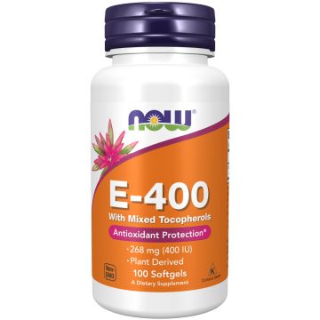NOW Vitamin E-400 mixed Tocopherols 100 softgels