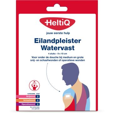 Heltiq Eilandpleister Watervast 9 x 10 cm 4 st.