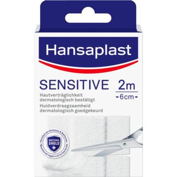 Hansaplast Sensitive Extra Huidvriendelijk 2m x 6cm