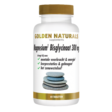 Golden Naturals Magnesium Bisglycinaat 300 mg 60 Tabletten