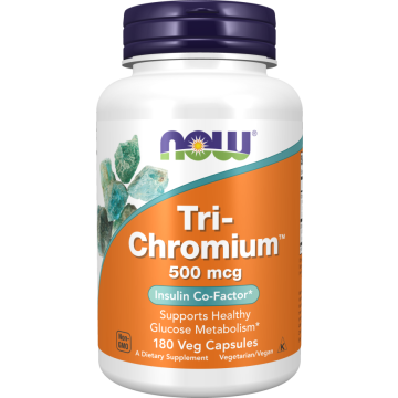 NOW Tri-Chromium 500mcg 180 Veg Caps