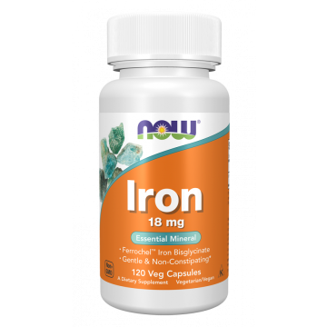 NOW Ijzer 18 mg 120 capsules