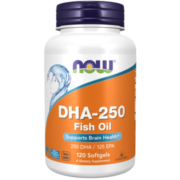 NOW DHA-250 Visolie 120 softgels
