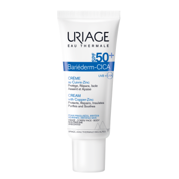 Uriage Bariéderm CICA Crème met Koper-Zink SPF50+ 40ml