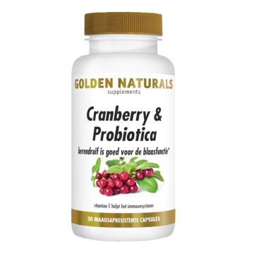 Golden Naturals Cranberry & Probiotica 30 capsules