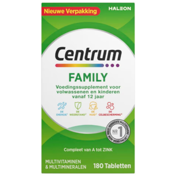 Centrum Van A tot Zink, 180 stuks - Hoogwaardig voedingssupplement voor een complete dagelijkse toevoer van micronutriënten - Verpakking kan variëren