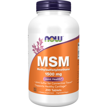 NOW MSM 1500 mg 200 tabletten