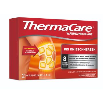 ThermaCare bei Knieschmerzen, 2 Stück, ThermaCare Knie-Pflaster gegen Osteoarthrose & Verspannungen, Originalware von Angelini Pharma Deutschland