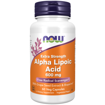 NOW Alpha Lipoic Acid 600 mg 120 capsules NOW Alpha Lipoic Acid 600 mg 120 capsules