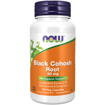 NOW Black Cohosh Root 80mg 90 veg capsules