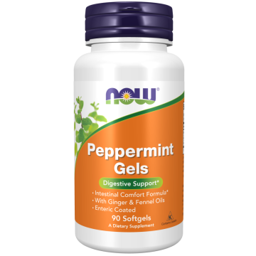 NOW Peppermint Gels 90 softgels