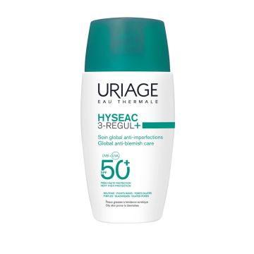 Uriage Hyséac 3-Regul+ globale verzorging tegen huidonzuiverheden SPF50+