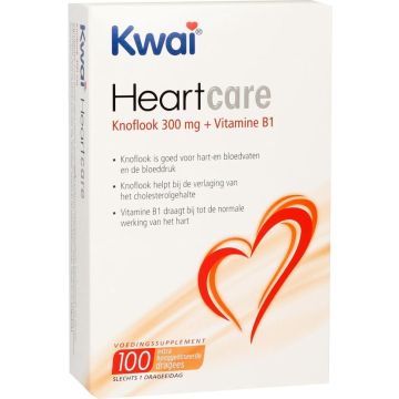 Kwai Heartcare Knoflook 300 mg + vitamine b1 100 Tabletten