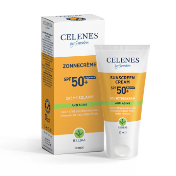Celenes Zonnebrandcrème SPF50+ anti-aging 50 ml