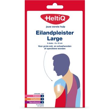 Heltiq Eilandpleister Large 8 x 15 cm 5 st.