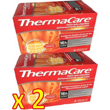 ThermaCare Rücken S-XL im 2 x Viererpack - 8 Wärmeumschläge