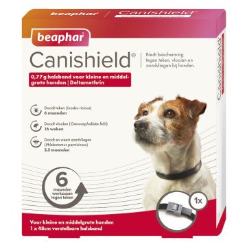 Beaphar Canishield Halsband voor kleine en Middelgrote hond 1 x 48 cm Band