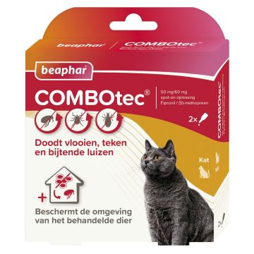 Beaphar Combotec voor katten en fretten> 1 kg 2 pipetten