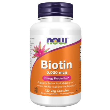 NOW Biotine 5000 mcg 120 capsules