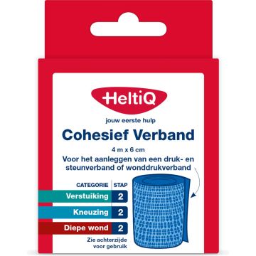 Heltiq Cohesief Verband 4 m x 6 cm 1 st.