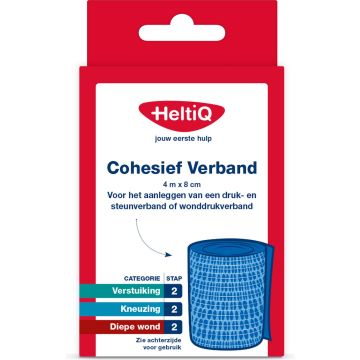Heltiq Cohesief Verband 4 m x 8 cm 1 st.