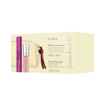 Pupa Mini Pouch Geel Mascara Vamp Lash Extender+Miss Pupa Lipgloss102