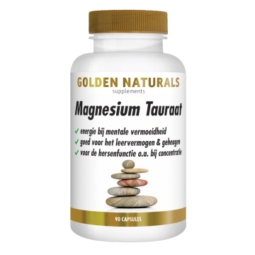 Golden Naturals Magnesium Tauraat 90 capsules