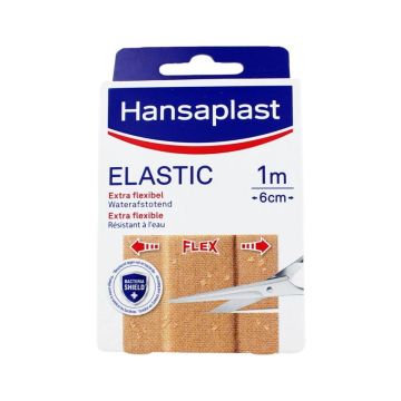 Hansaplast Elastic Pleister Extra flexibele pleister 1 m x 6 cm