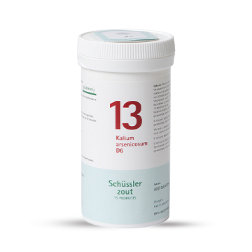 Schussler zout pfluger nr 13 Kalium arsenicosum D6 400 tabletten Glutenvrij