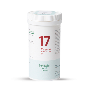 Schussler zout pfluger nr 17 Manganum Sulfuricum D6 400 tabletten Glutenvrij