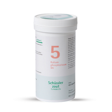 Schussler zout pfluger nr 5 Kalium Phosphoricum D6 400 Tabletten Glutenvrij