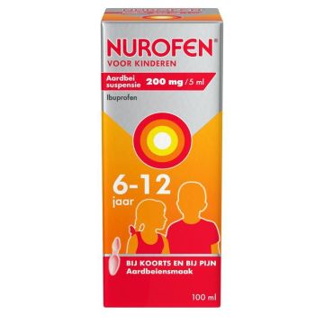 Nurofen voor Kinderen aardbei suspensie 200 mg /5ml | 100ml
