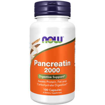 NOW Pancreatine 2000 100 Capsules