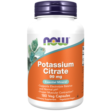 NOW Potassium (Kalium) Citraat 99 mg 180  capsules