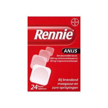 Rennie maag anijs 24 kauwtabletten